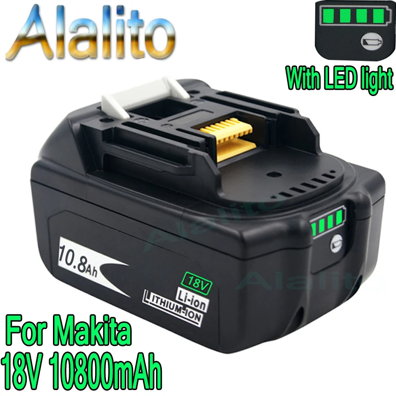 Литий ионный аккумулятор BL1860 18 в 10800 мА/ч для аккумулятора Makita BL1830 BL1840 BL1850 BL1860B