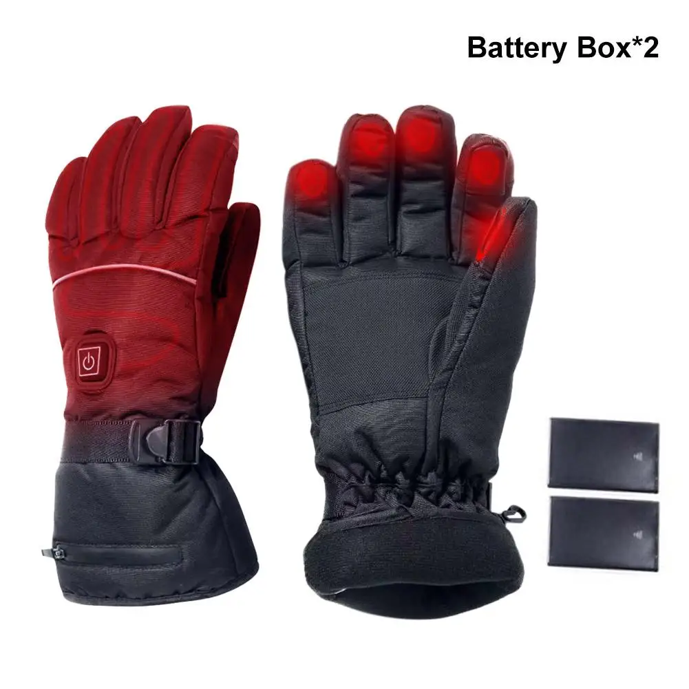 Зимние Термические перчатки водонепроницаемые с электрическим подогревом 3200 мА