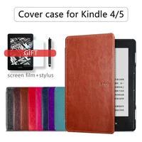 Чехол-книжка для Kindle 4/5, из искусственной кожи, базовый 4, Магнитный чехол для Kindle 5