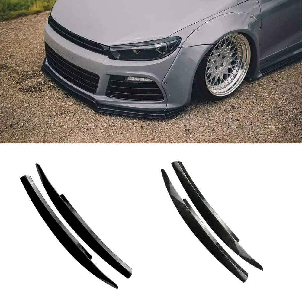 Пара передние фары ВЕКО для бровей планки VW Volkswagen Scirocco R GTS 2008 ~ 2017 Карбон