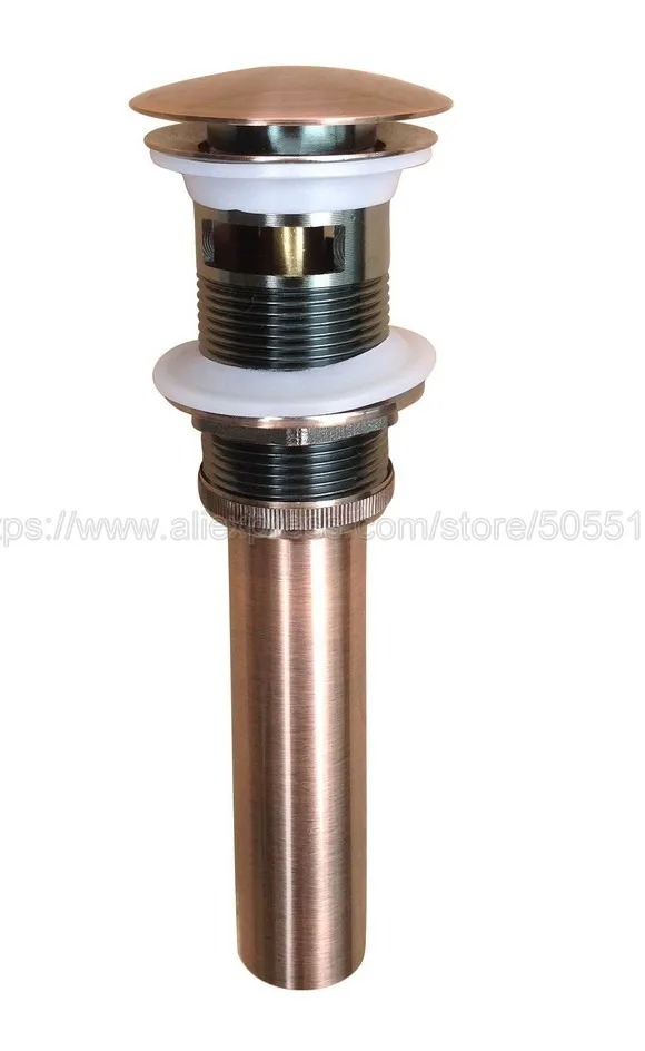 Античная Красная Медь Ванная комната туалетный кран сосуд раковины всплывающие