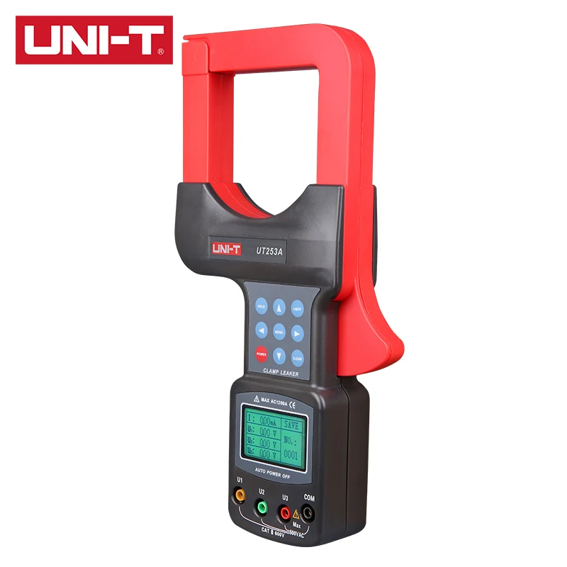UNI T UT253A/UT253B клещи измеритель тока утечки 80 мм × с автоматическим выбором