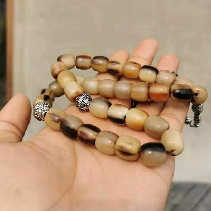Натуральный бык рога Tasbih мужские 33 Молитвенные Четки из бусин мусульманские четки со специальным цветом Tarbizon