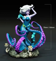 124 75mm 118 100mm resin model kits octopus queen of the sea figure unpainted no color rw 257