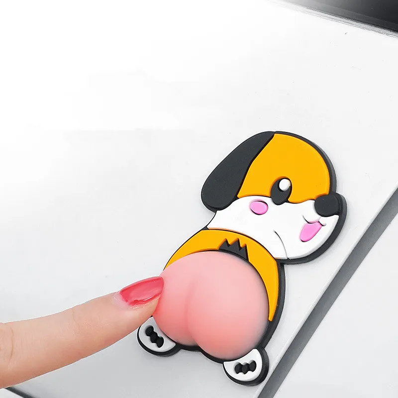 Аниме Crayon Shin Chan Забавный Дораэмон силиконовые ягодицы бампер 3D наклейка милые