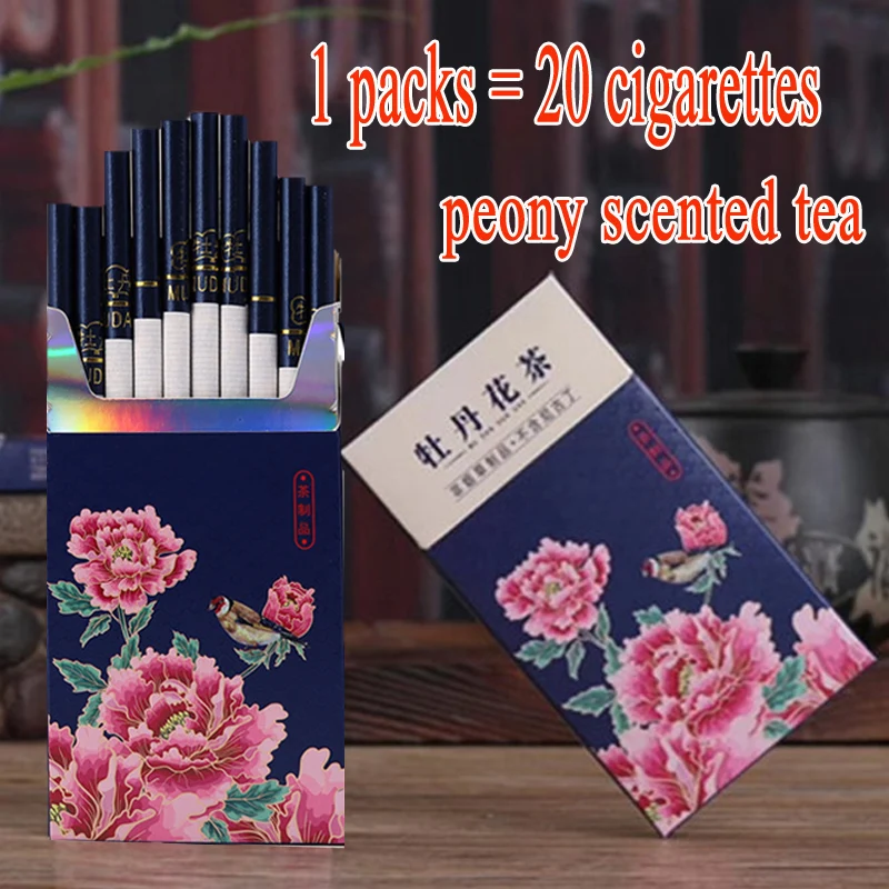 Peony scented tea Cigarette Tea Herbal Cigarettes Women Men Healthy smoking No Nicotine no Tobacco | Дом и сад