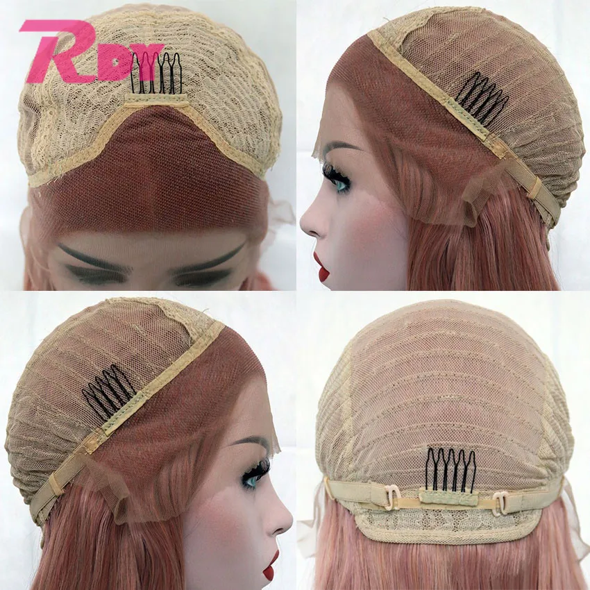

RONGDUOYI Long High Temperature Synthetic Lace Front Wigs for Women Body Wave Cosplay Wig Side Part Fiber Lace Wig Daily Used