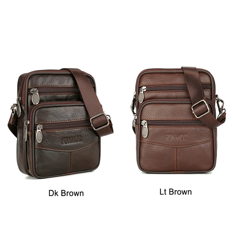 Новый бренд Многофункциональные ранцы на ремне для мужчин коричневая