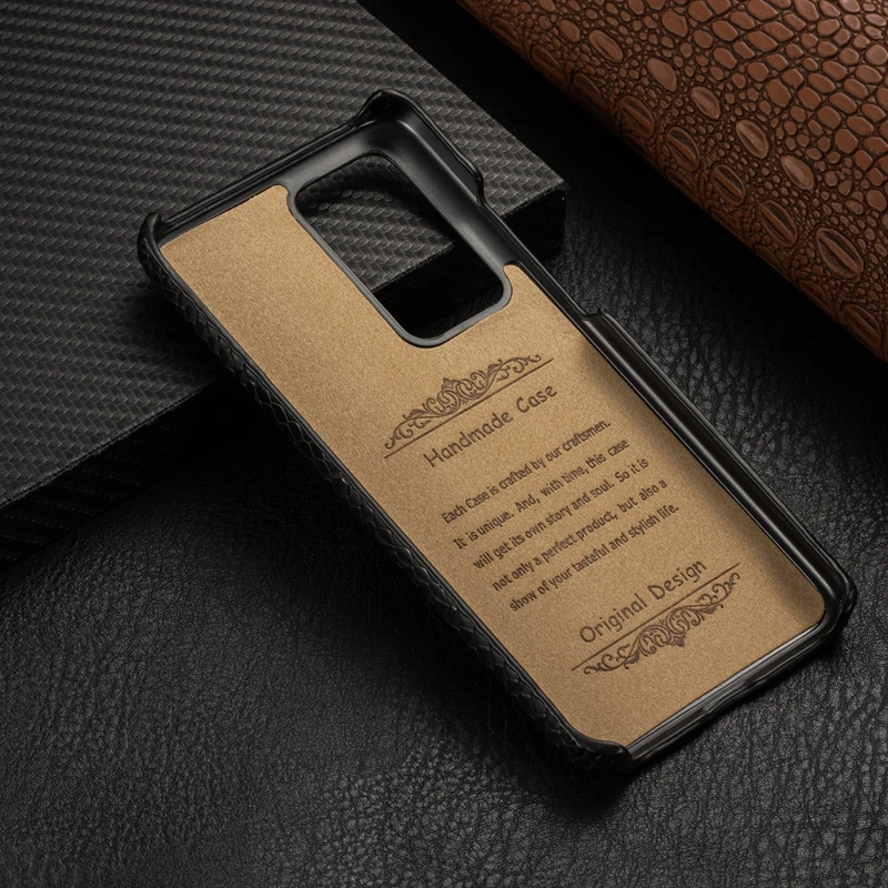 S20 Ultra Snake Case for Samsung Galaxy Luxury PU Leather Plus Back Cover Protection Funda | Мобильные телефоны и