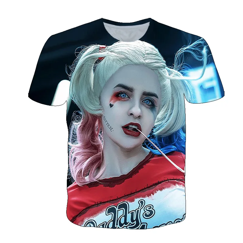 

Летняя модная 3D футболка для девочек с рисунком клоуна, одежда для детей, уличная футболка в стиле хип-хоп для мальчиков с коротким рукавом, ...