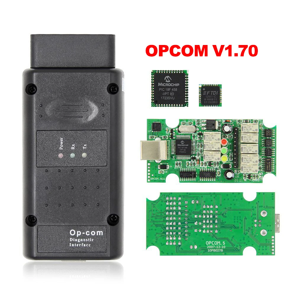 OPCOM V5 Для Opel 1 70 Flash прошивка обновление PIC18F458 FTDI OP COM 99 OBD OBD2 сканер автомобильный