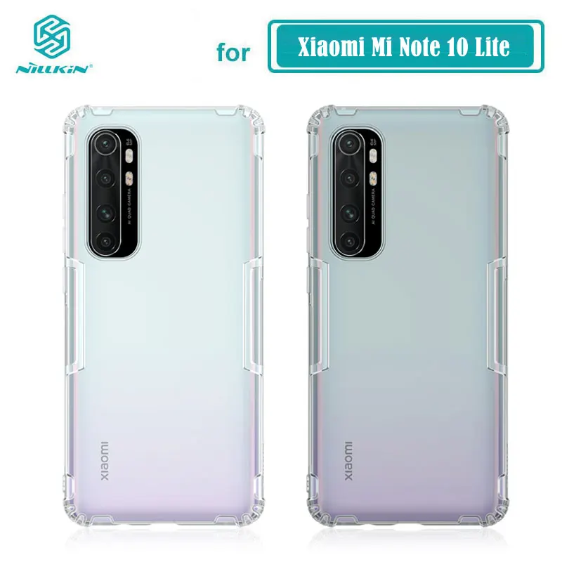 для Xiaomi Mi Note 10 Lite чехол Nillkin Nature Series прозрачный мягкий из ТПУ | Мобильные телефоны и