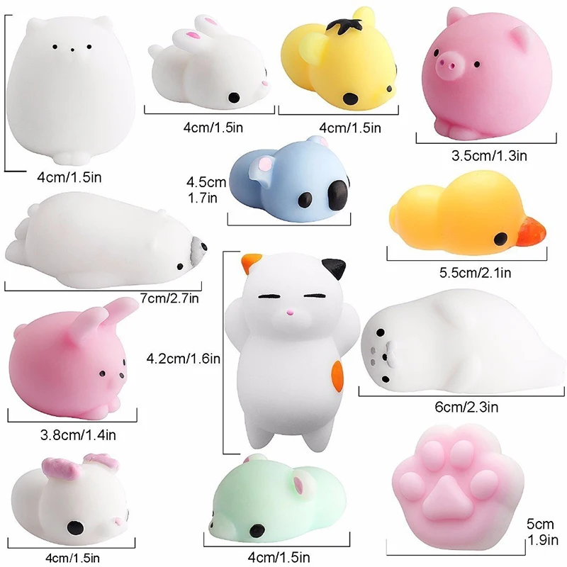 

Squishy Toy Cute Animal Antistress Ball Squeeze Mochi Rising Toys Abreact Soft Sticky Stress Relief Toys Funny Gift 2021 New