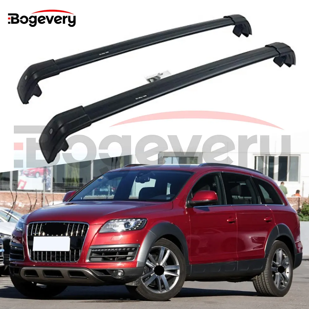Новая Черная перекрещенная рейка для багажа на крышу Audi Q7 2009 2010 2011 2012 2013 2014