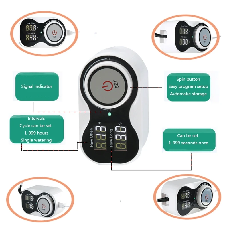 

Automatic Watering Device Timer Intelligent Drip Water Pump Digital Garden Self-Watering Kit for Potted Plant