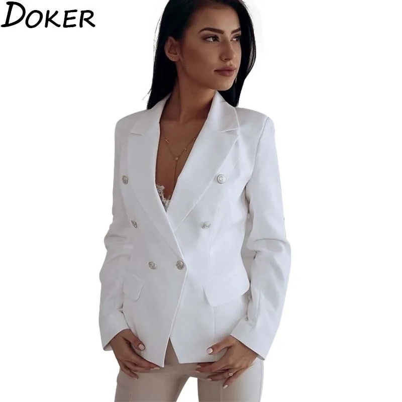 Женские блейзеры и куртки элегантный офисный женский двубортный короткий пиджак