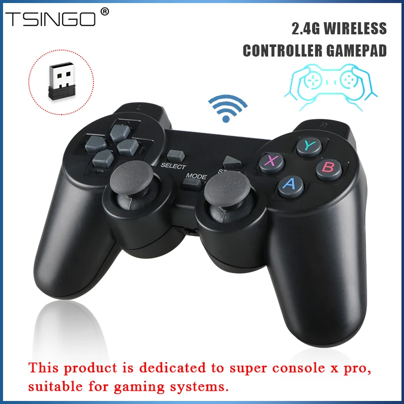 Беспроводной геймпад TSINGO 2 4 ГГц для PSP / PC TV Box /Android игровой контроллер телефона
