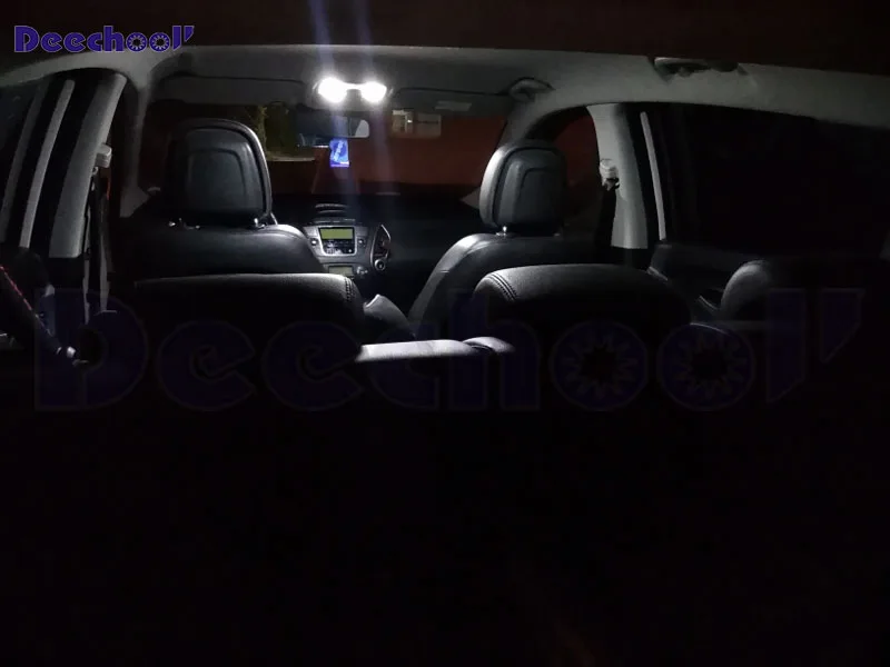 Автомобильные светодиодные лампы deechooll Canbus чисто белые 16x подсветка номерного