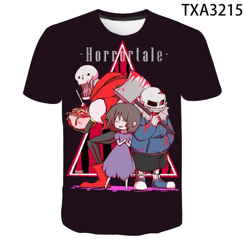 Undertale 3D футболка для мужчин женщин детей летняя модная мальчиков и девочек с