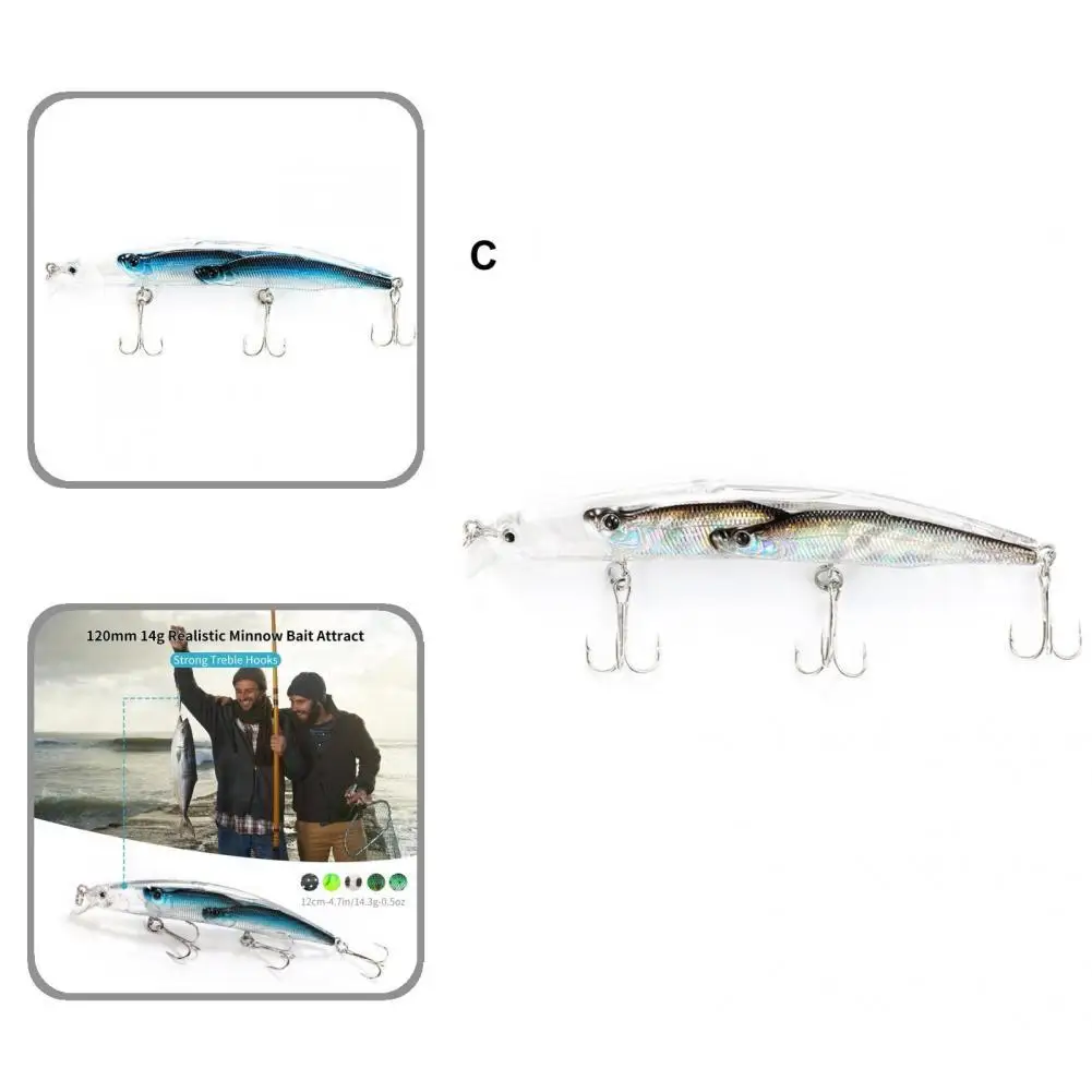 

Minnow Bait 3D Eyes Multi Styles Minnow Fishing Lure Stronger Bicyclic Rings Fishing Lure for Angling Minnow Bait