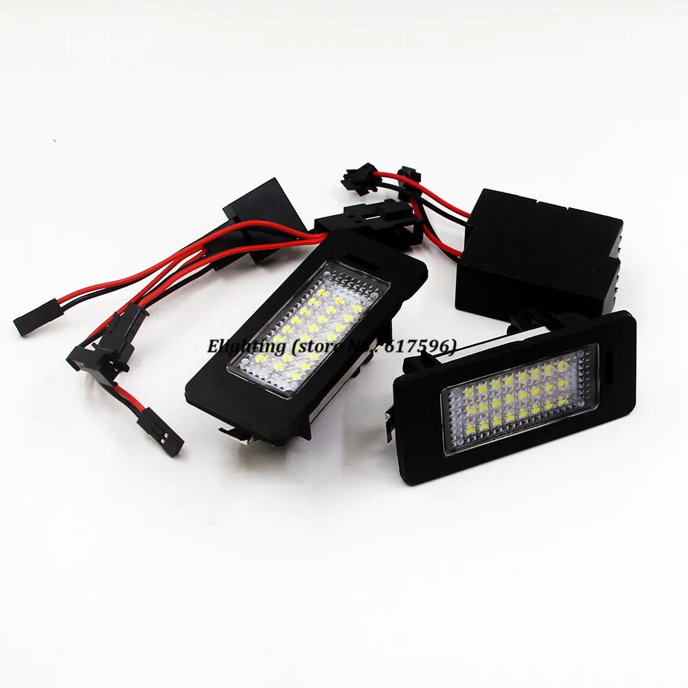 2 шт. 24SMD светодиодный номерной знак светильник подходит для VW Golf 6 7 Вариант ЭОС