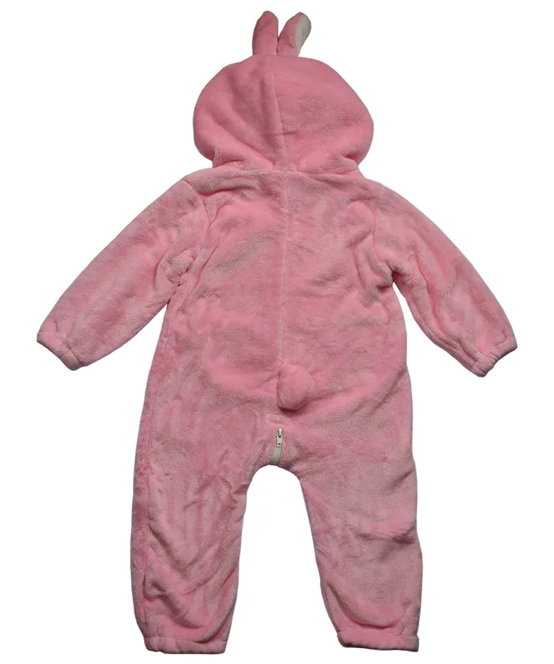 Мягкий фланелевый Детский комбинезон DOUBCHOW в стиле унисекс милый розовый Банни