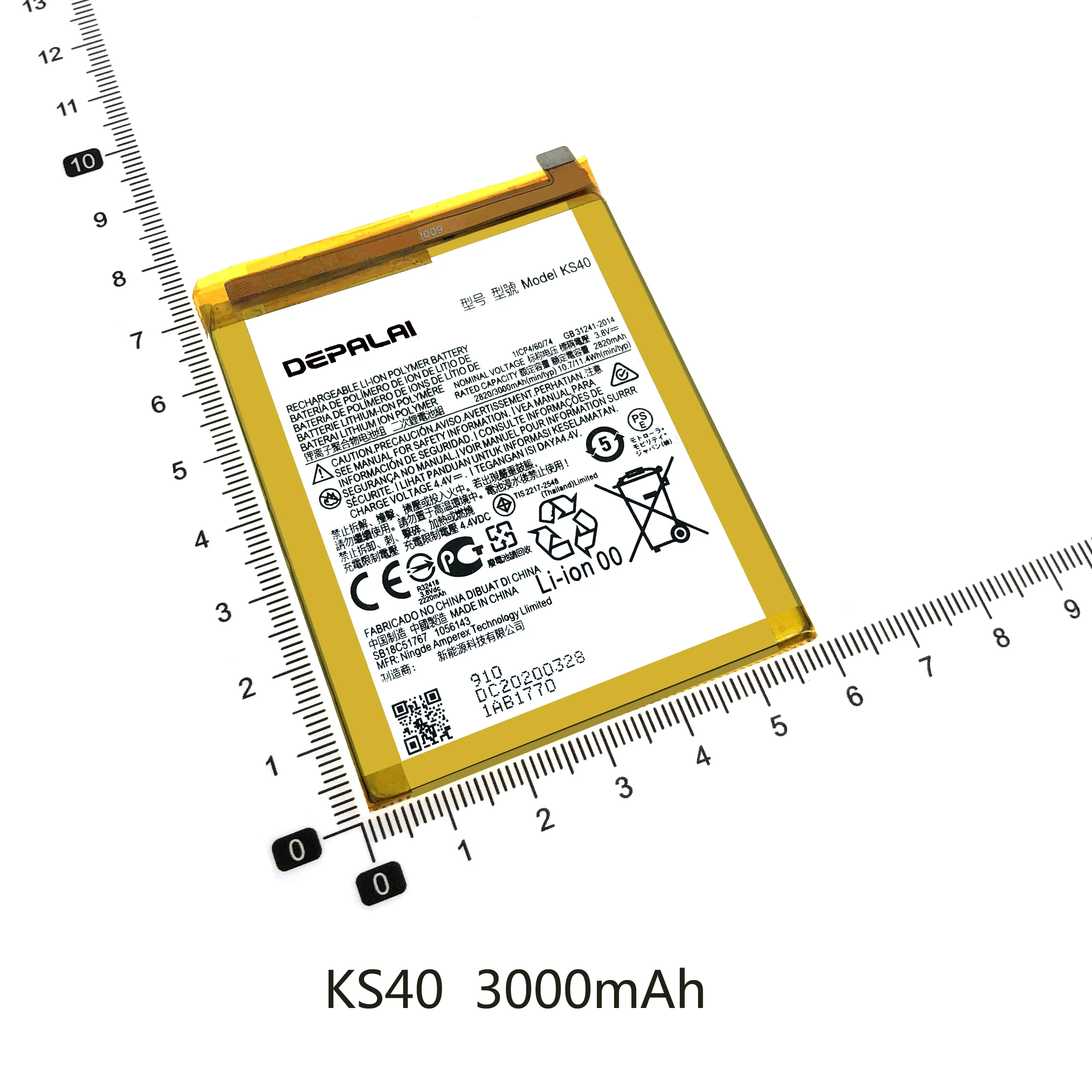 kd40 kg40 kr40 ks40 kz40 4000mah for motorol moto kd40 g8 plus one action xt2013 vision xt1970 mobile phone battery li polymer free global shipping