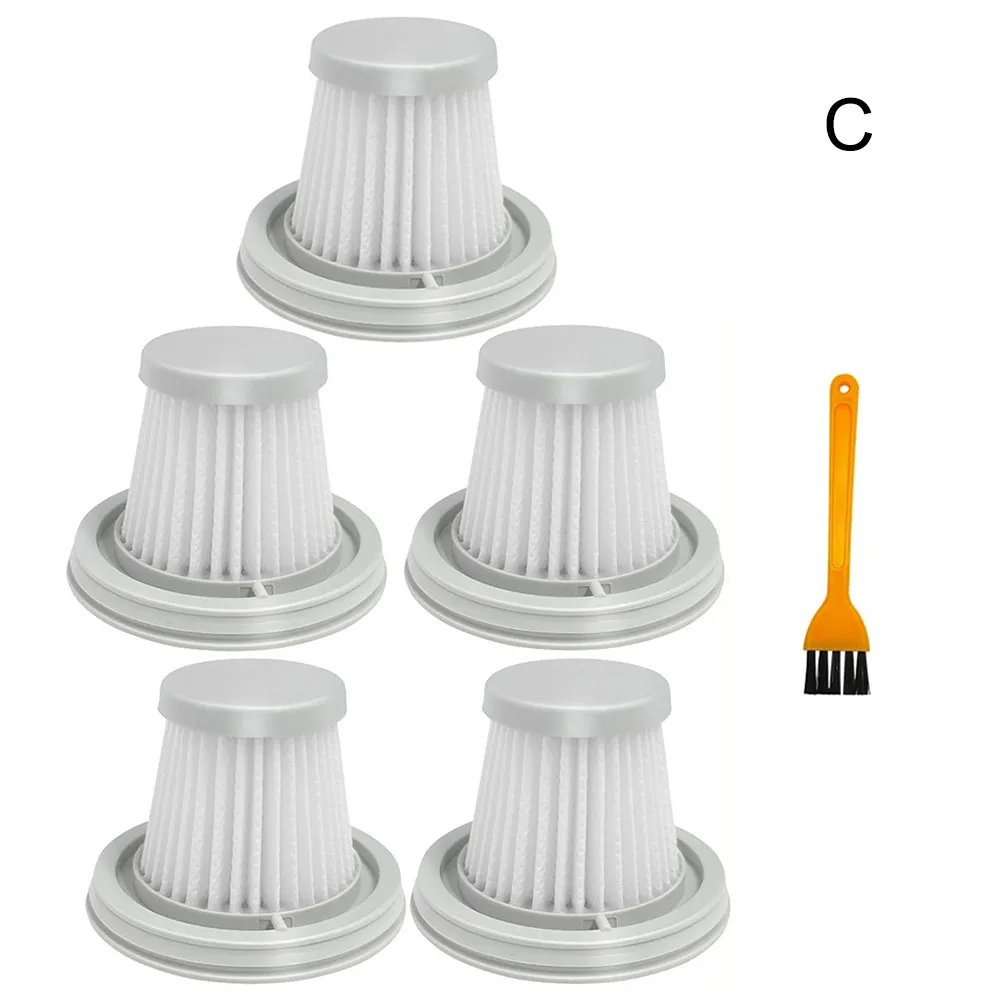 

5* Filters+1* Cleaning Brush Washable Filter For XIAOMI MIJIA Handy Vacuum Cleaner Home Car Mini Wireless Filter Brushes Replace