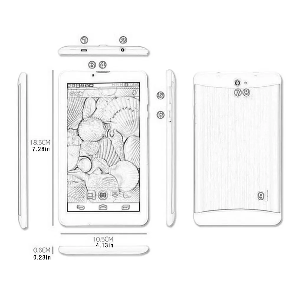 

7-inch 706 Student Call Tablet Ultra-long Battery Life High-definition Screen Dual Card Dual Standby Tablet