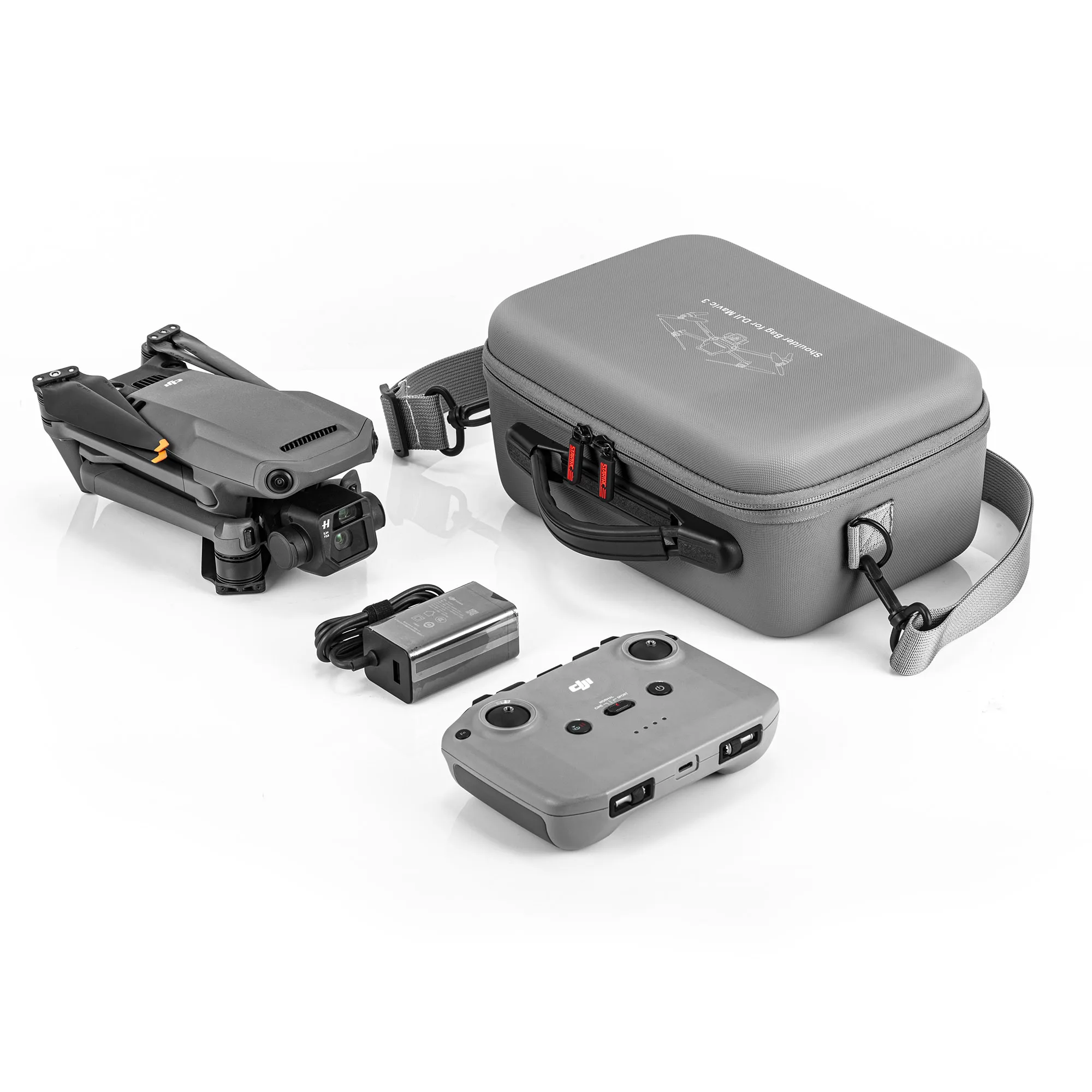 pu watertight shoulder case bag for dji mavic 3 drone accessories storage bag handbag large capacity for mavic 3 backpack free global shipping