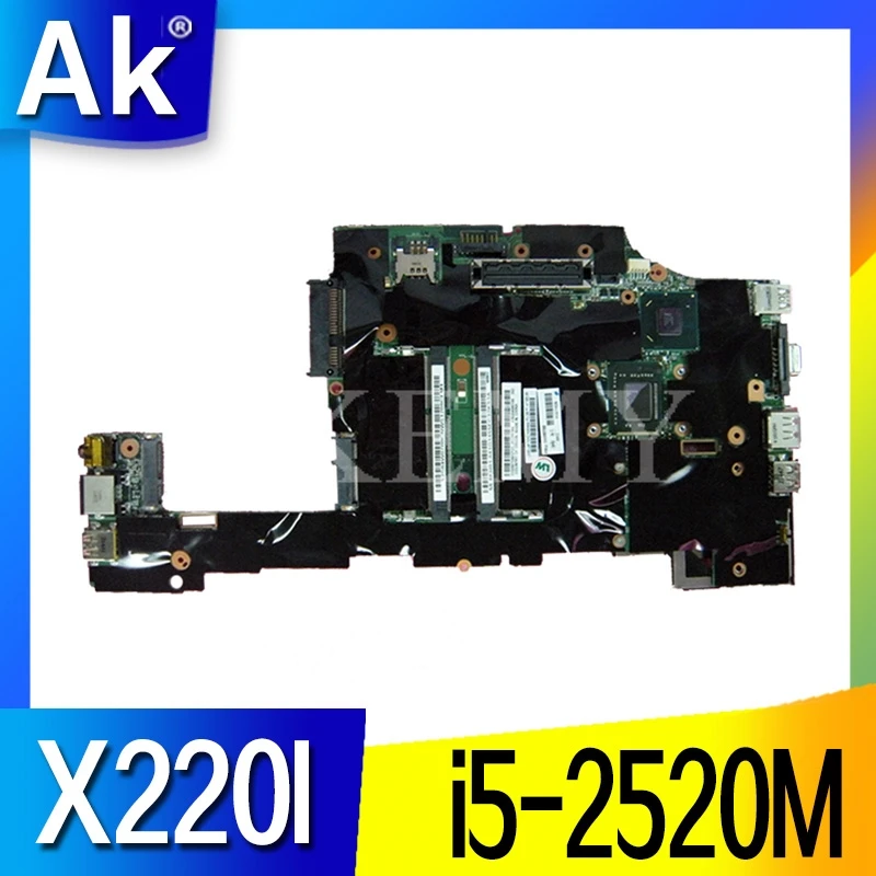 Материнская плата для ноутбука For Lenovo ThinkPad X220 X220I FRU 04Y1825 04Y1806 04Y1824 04Y1822 CPU i5 2520m 100%