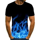 Мужская футболка с 3D-принтом, летняя повседневная футболка с круглым вырезом, 2020