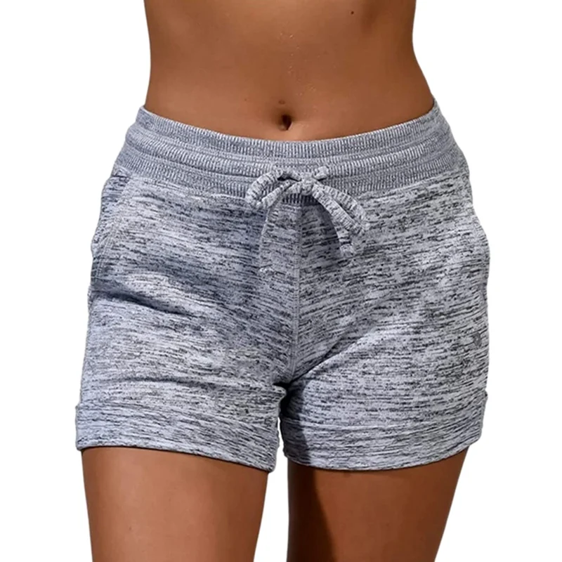 

SHUJIN Women's Clothing Summer New Fashion Women's Casual Sports Quick-drying Shorts Plus Size Drawstring Loose Shorts Summer