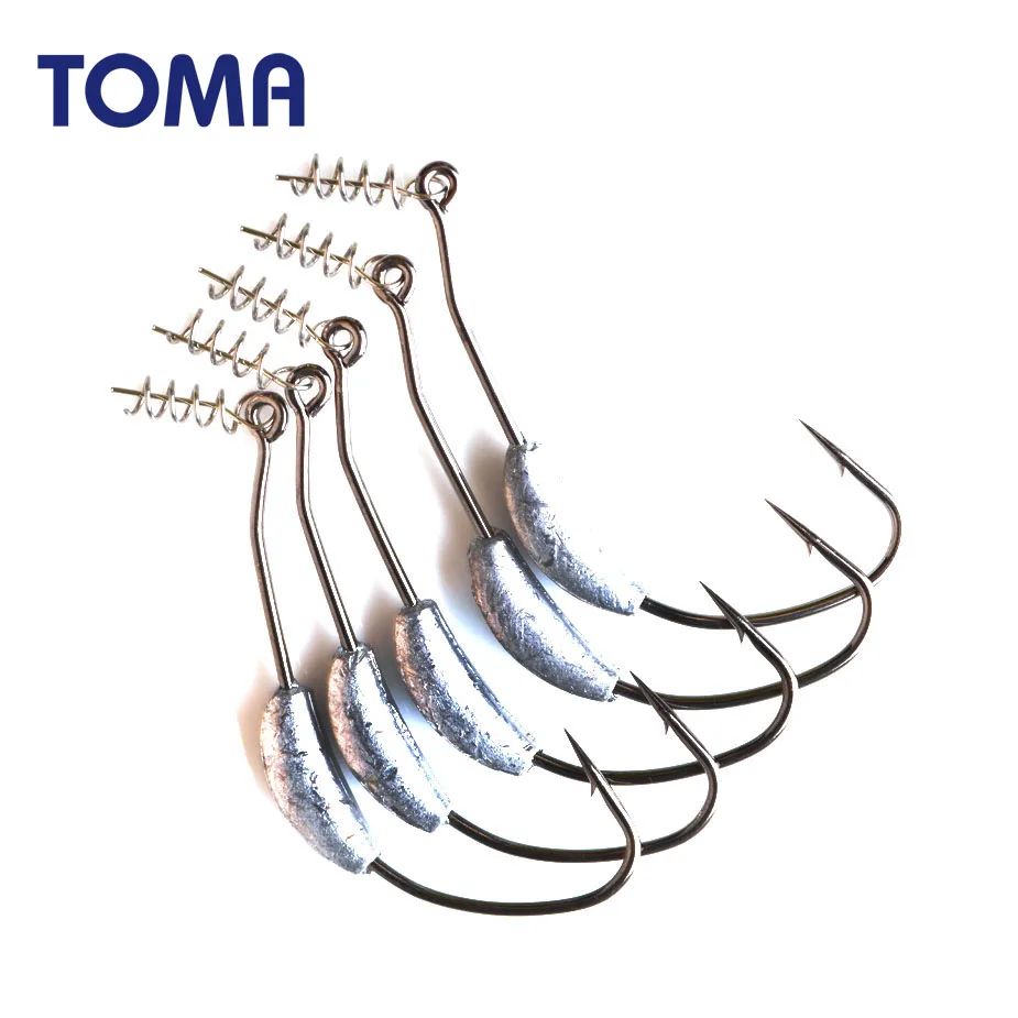 Тома 5 шт./лот Lead Jig Head рыболовные крючки для крючковый лов мягкие приманки 2g 2.5g 3g с