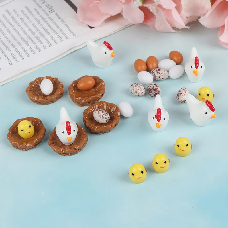 1/5 шт. моделирование Еда куры утки яиц миниатюрный ролевые игры Кухня игрушки