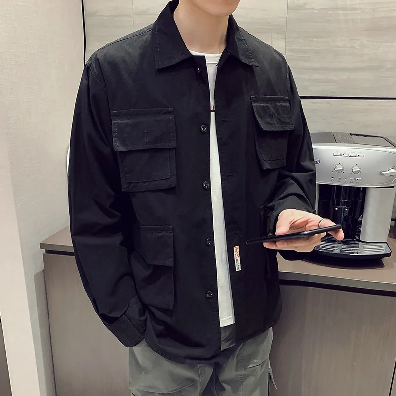 Осенняя куртка зимняя новая мужская Молодежная Повседневная модная камуфляжная