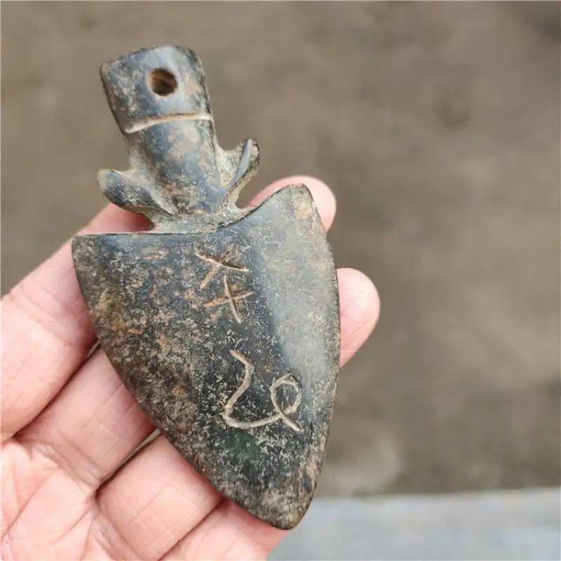 Тибетская культура Хуншань натуральный метеорит стрела талисман на удачу