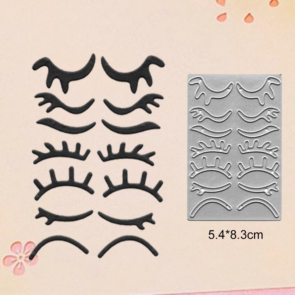 

Eyelash Metal Cutting Dies For Scrapbooking New 2021 Troqueles Stamps And Planner Dies Embossing Folder Cut Stencil