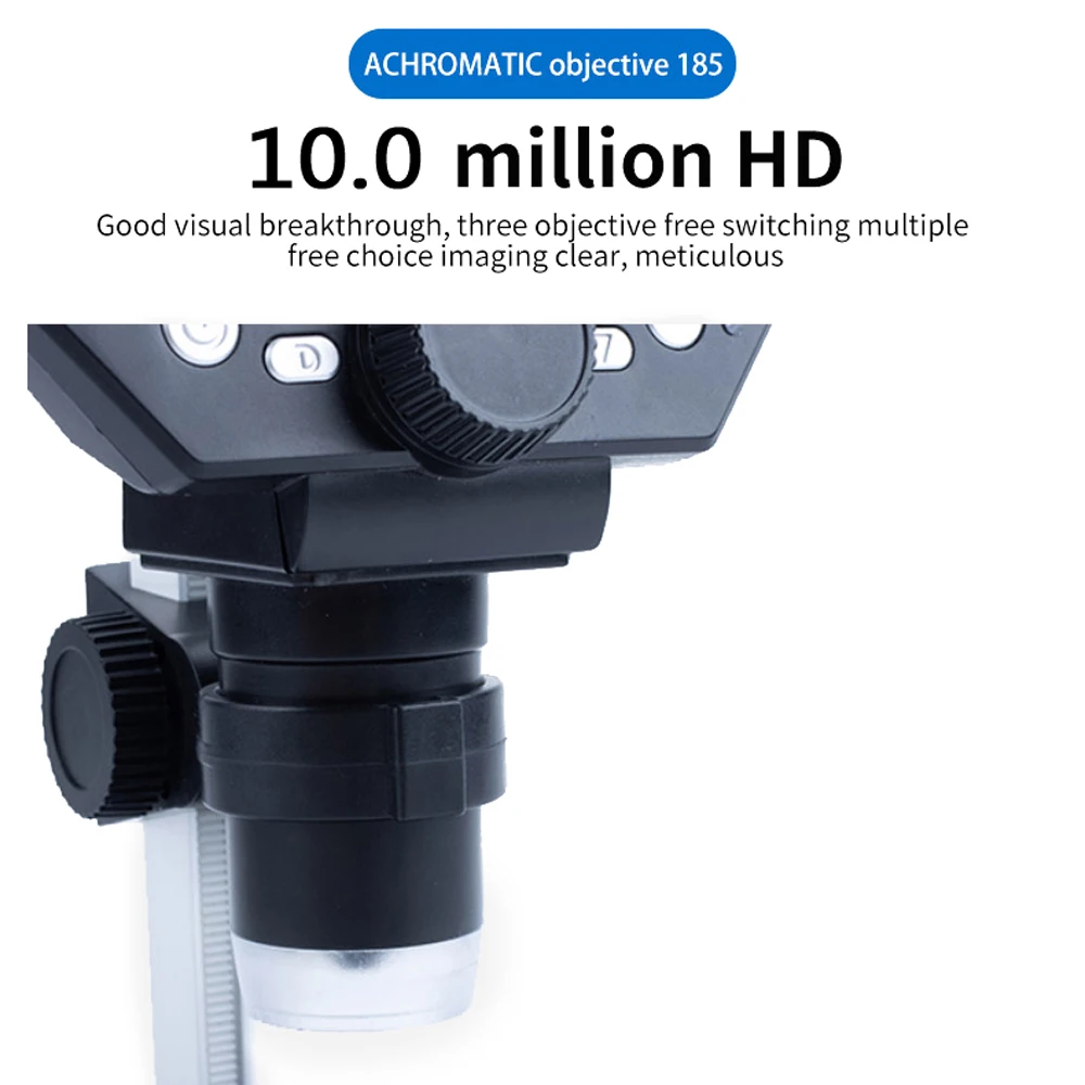 

G1000 Digital Microscope Electron Microscope 8MP 1-1000X Continuous Amplification Magnifier 4.3 Inch Large Base LCD Display