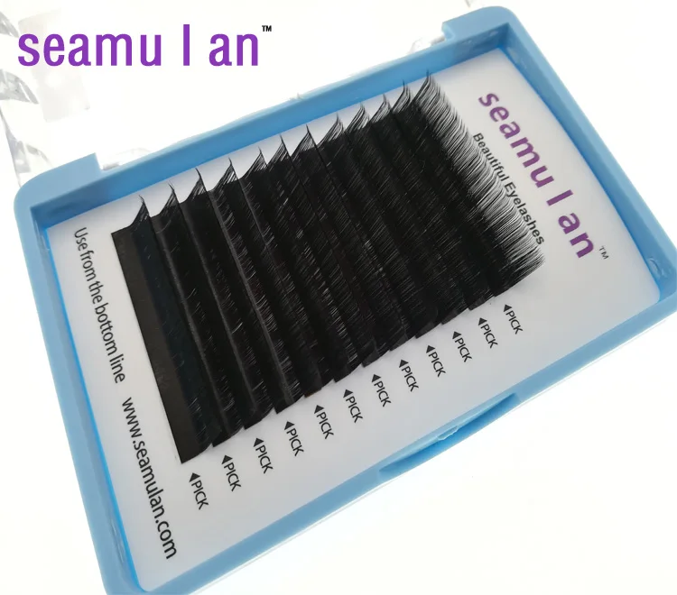 Seamulan новые деформационные ресницы Новые LU завитые ресницы круглые прививочные ресницы 0,07 LU 13 мм
