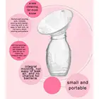 Портативный молокоотсос для беременных женщин из жидкого силикона, ручной молокоотсос, молокоотсос для грудного молока, молокоотсос с защитой от перелива