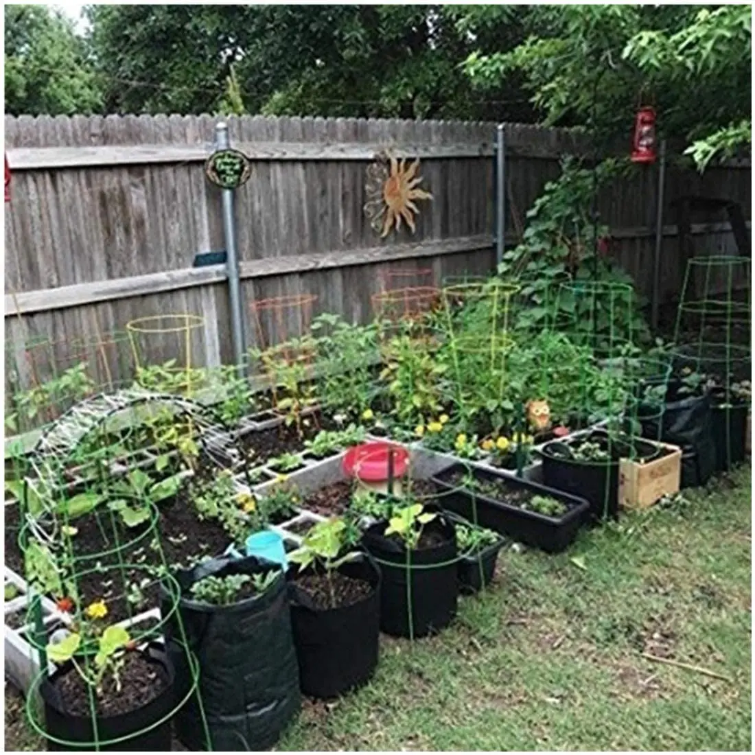 Пакеты для выращивания картофеля с окном контейнер растений фильтр воды съемные