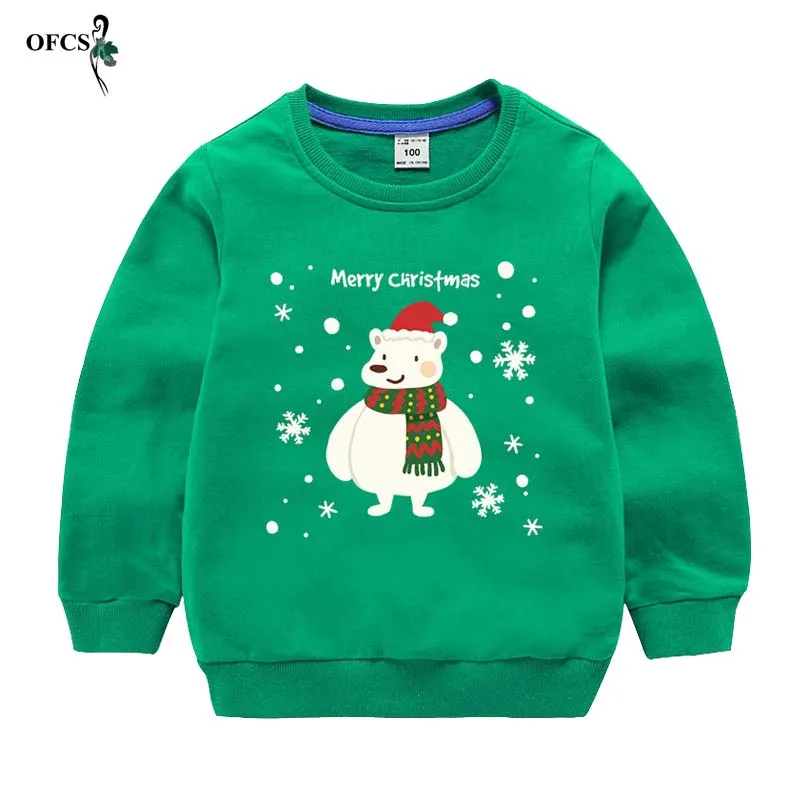 Детский свитер пуловер с круглым вырезом Спортивная рубашка длинным рукавом