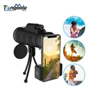 Объектив для телефона 40X60, зум для смартфона, Монокуляр, телескоп, камера, кемпинг, туризм, рыбалка, с компасом, штатив с клипсой для телефона