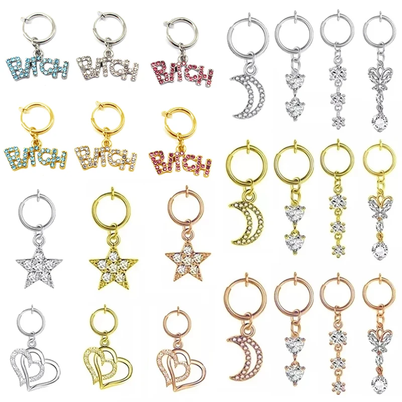 Пирсинг для пупка в виде сердца ложный пирсинг живота букв поддельные