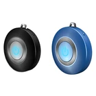 Портативный переносной USB-очиститель воздуха (черный) и быстрое ожерелье воздухоочистителя, портативный USB-очиститель воздуха, синий