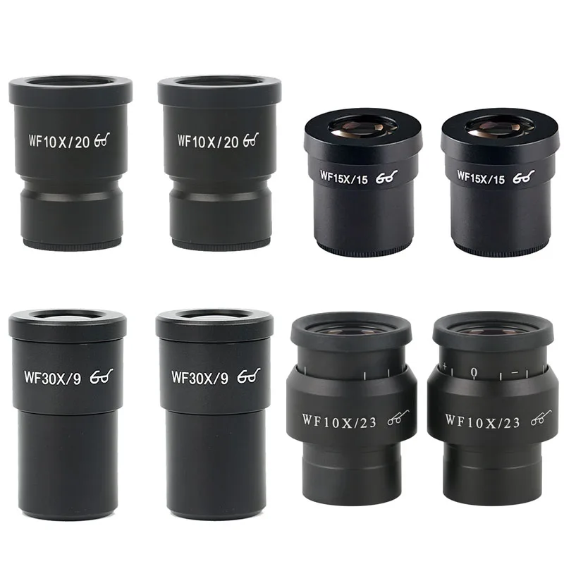 Окуляр WF10X WF15X WF30X WF10X/23 для стереомикроскопа 1 пара с широким полевым окуляром