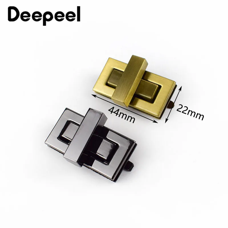2/4 шт. Deepeel 44x22 мм металлический поворотный замок металлов пряжки DIY Сумки из