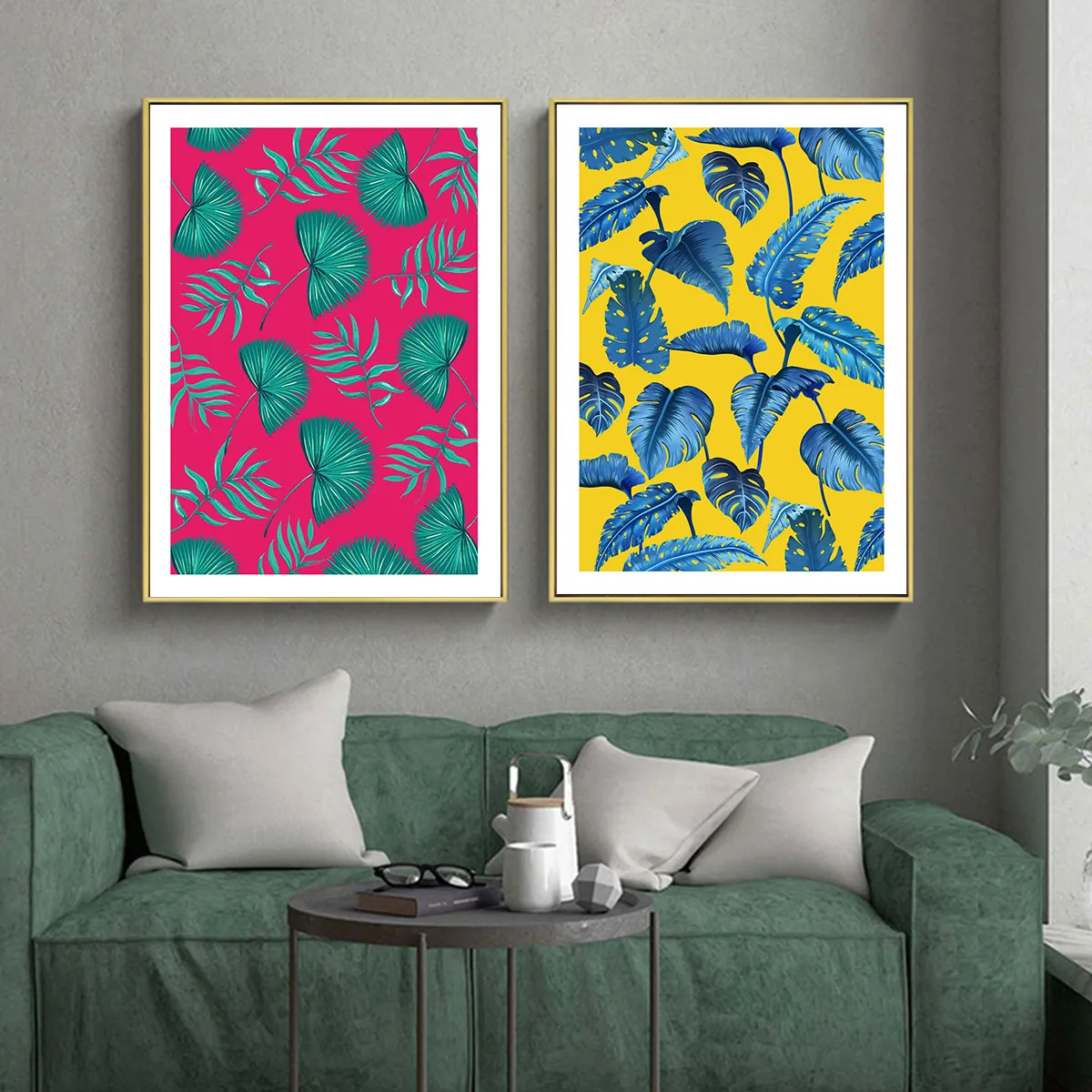 

Intense Colors Tropical Plants Oil Painting Picture Poster Canvas Print Painting Wall Art Living Room Home Decoration