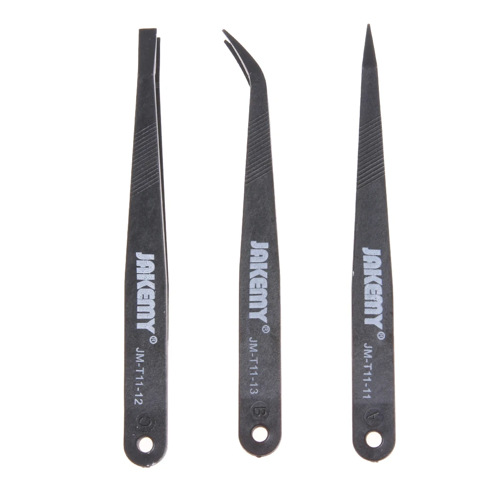 

JAKEMY Анти-статический Стекло волоконные пинцеты комплект пинцеты прямые, изогнутые профессиональный и антимагнитными свойствами схема инс...